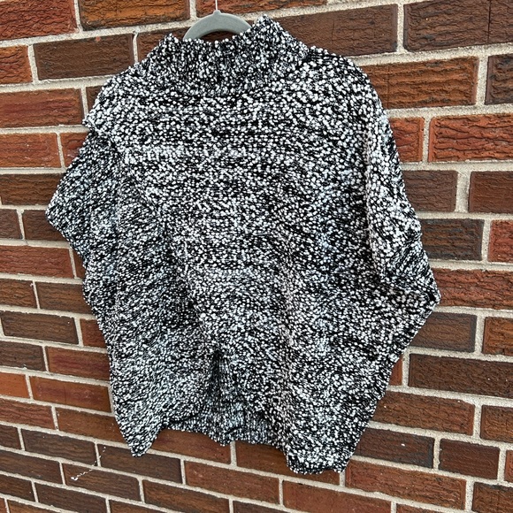 Elan Turtleneck Wrap Short-Sleeve Sweater - Picture 3 of 7